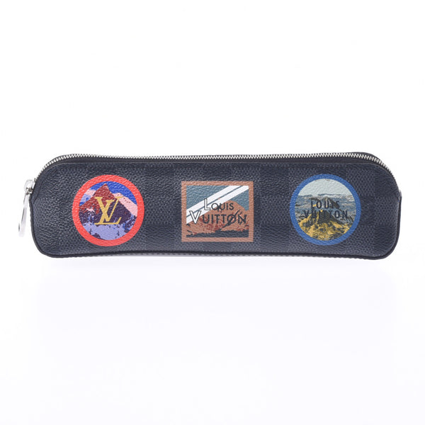 LOUIS VUITTON ルイヴィトン ダミエ グラフィット トゥルースエリザベット ステッカー 黒 GI0290 ユニセックス ペンケース 未使用 銀蔵