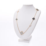 Van Cleef & Arpels ヴァンクリーフ & アーペルマジックアルハンブラロングネックレス 16P Lady's K18YG/ shell / onyx necklace A rank used silver storehouse