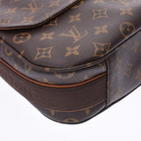 LOUIS VUITTON Louis Vuitton monogram messenger MM ボブールブラウン M97038 unisex monogram canvas leather shoulder bag AB rank used silver storehouse