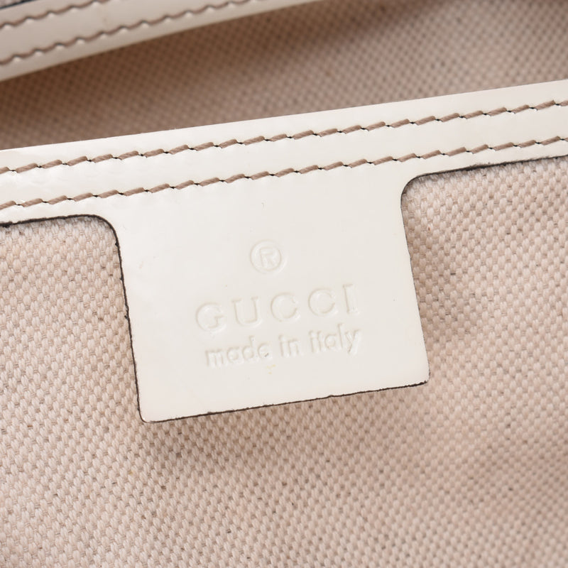 GUCCI グッチ GGプラス グレージュ/白 197953 ユニセックス GGプラス トートバッグ Bランク 中古 銀蔵