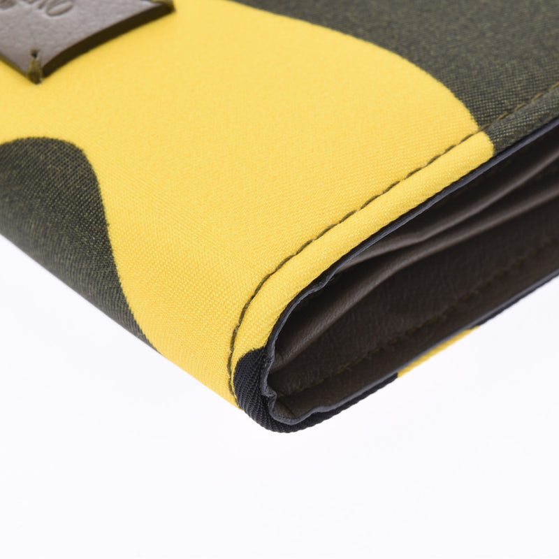 VALENTINO Valentino camouflage (khaki X black X yellow X blue) unisex nylon folio wallet-free silver storehouse
