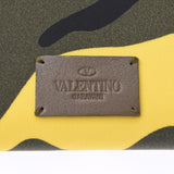 VALENTINO Valentino camouflage (khaki X black X yellow X blue) unisex nylon folio wallet-free silver storehouse