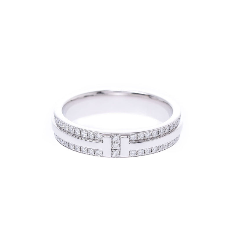 TIFFANY&Co. Tiffany Two Narrow Ring No. 15 Unisex Diamond/K18WG Ring/Ring A Rank Used Ginzo