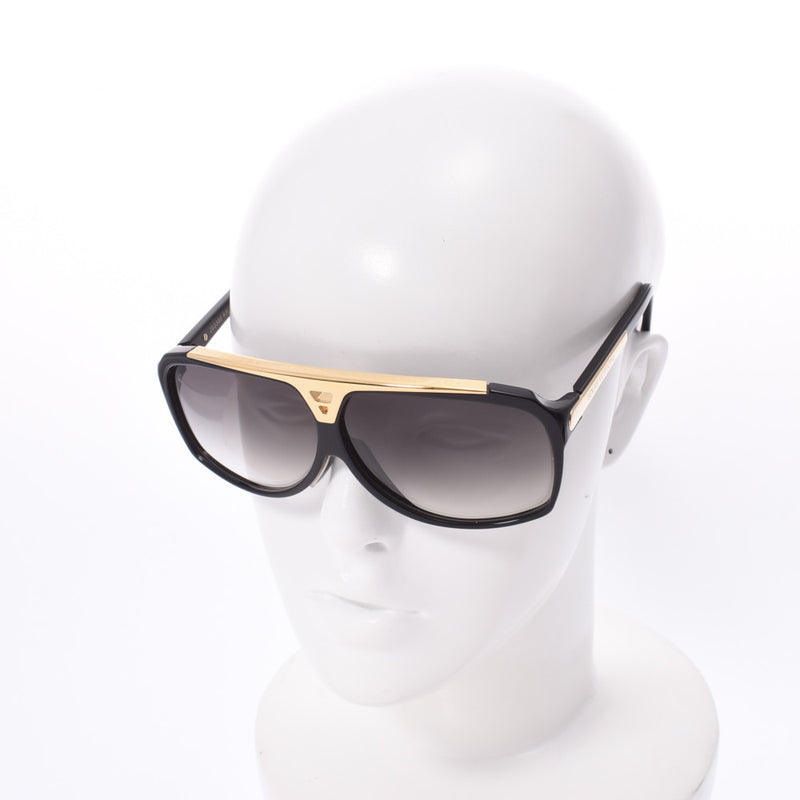 LOUIS VUITTON Louis Vuitton Evydance Black/Gold Fittings Z0350E90L Unisex Sunglasses A Rank Used Ginzo