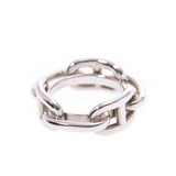 HERMES Hermes Chene Dunkle silver metal fittings unisex scarf ring A rank used silver warehouse