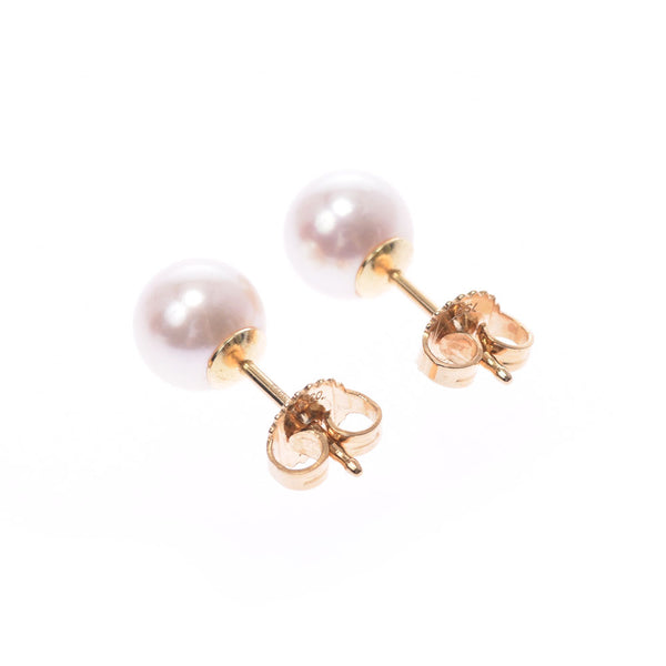 TIFFANY&Co. Tiffany pearl pierced earrings Lady's K18YG/ pearl pierced earrings A rank used silver storehouse
