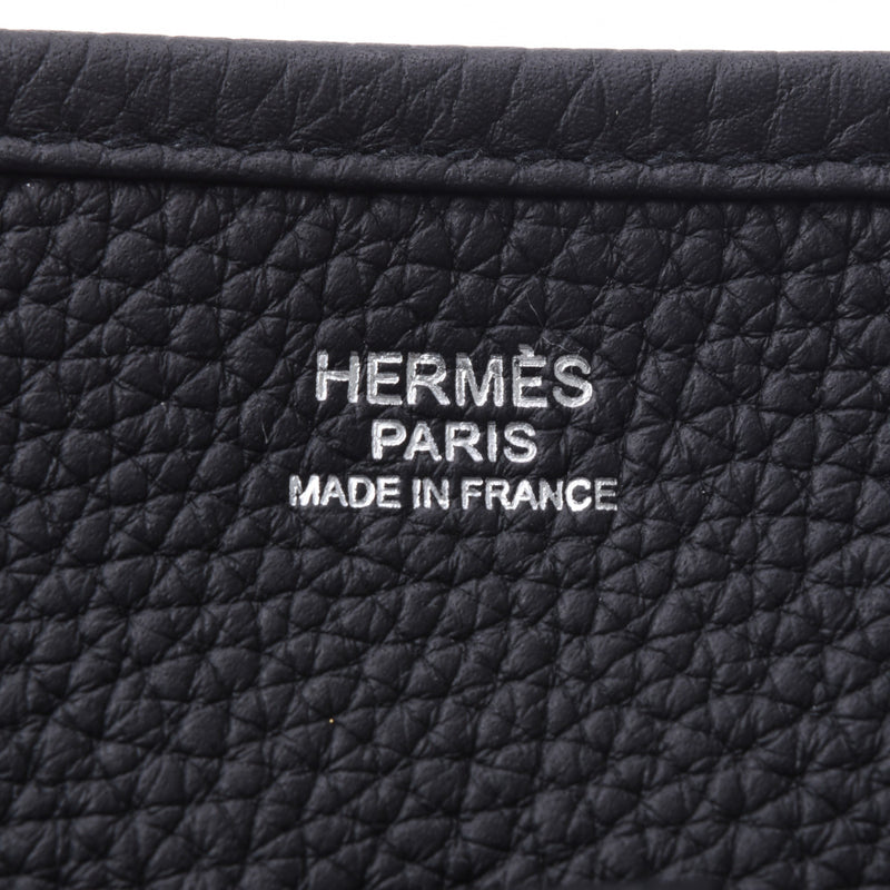 HERMES Hermes Evelyn 3 29 black silver metal fitting D stamp (around 2019) Unisex Taurillon Clemence shoulder bag Shindo used Ginzo