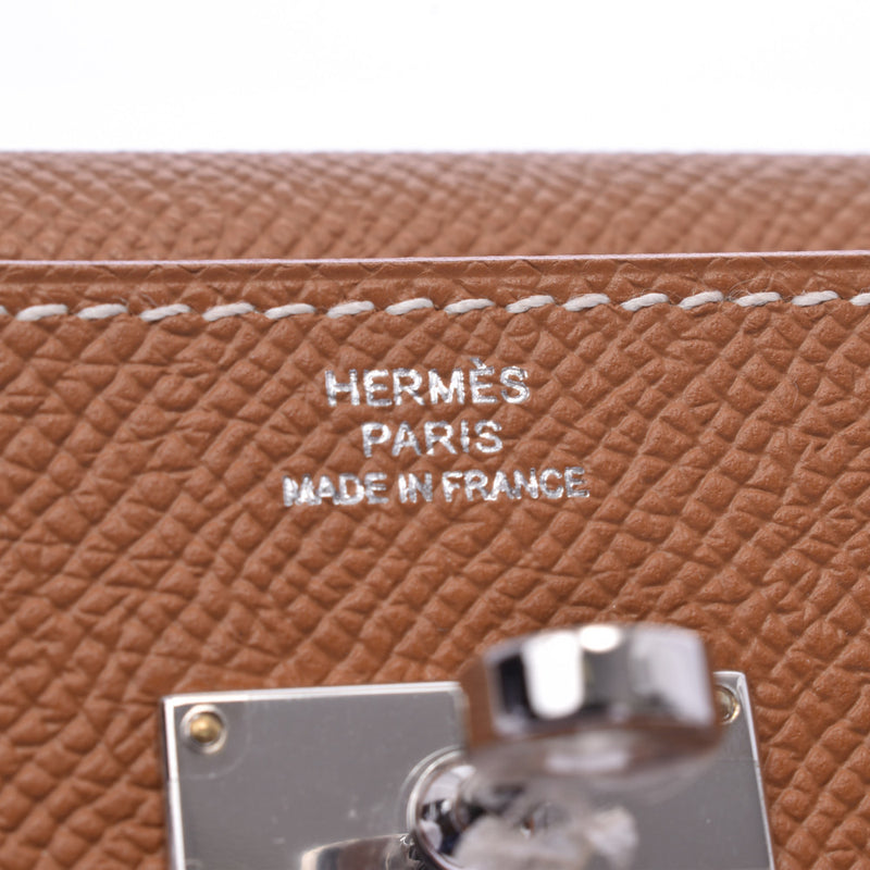 HERMES Hermes Kelly Wallet Gold Silver Hardware T Engraved (around 2015) Unisex Vow Epson Wallet Unused Ginzo