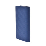 LOUIS VUITTON Louis Vuitton Damier Infini Portofeuil Braza Cobalt N63205 Men's Leather Long Wallet A Rank Used Ginzo