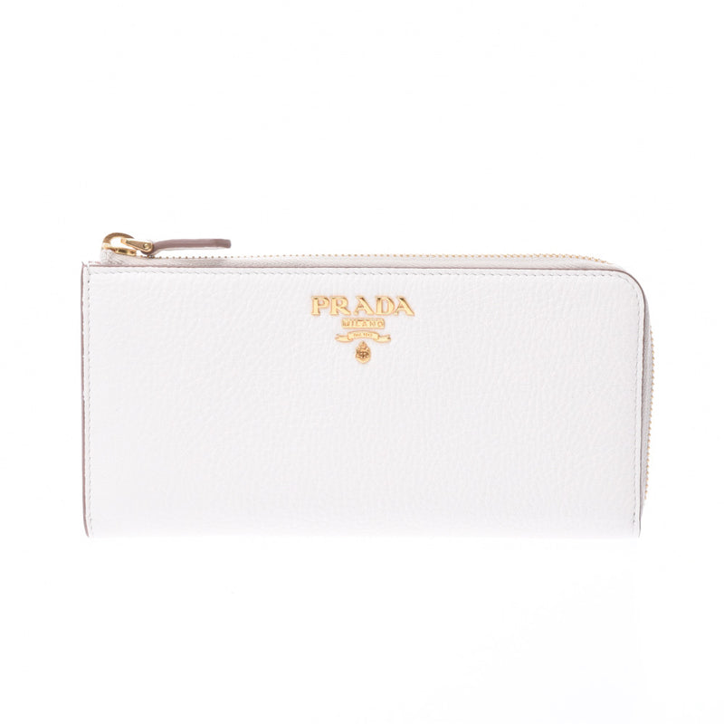 ファッション小物プラダ 白色 長財布 - 財布