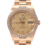 ROLEX Rolex: Daitedat 10P Diamonds: 18048A Mends YG/Diamonds Clock, Automatic Volume Clock, Automatic Champagne, Class A Rank, Used in Silver