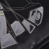 CHANEL Chanel chain shoulder bag black silver metal fittings Lady's lambskin shoulder bag B rank used silver storehouse