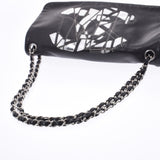 CHANEL Chanel chain shoulder bag black silver metal fittings Lady's lambskin shoulder bag B rank used silver storehouse