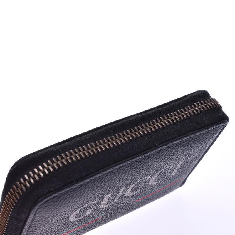 GUCCI Gucci GG print black 496319 unisex leather coin case A rank used Ginzo