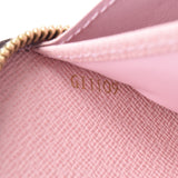 LOUIS VUITTON Louis Vuitton Damier Zippy Wallet Rose Ballerine N60046 Women's Long Wallet Unused Ginzo