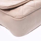CHANEL CHANEL Matrasse Chain Shoulder Bag Bicolor Beige/Brown Vintage Silver Metal Fittings Women's Calf Shoulder Bag AB Rank Used Ginzo