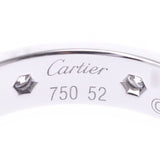 CARTIER カルティエ ミニラブリング 8Pダイヤ #52 12号 メンズ K18WG リング・指輪 Aランク 中古 銀蔵