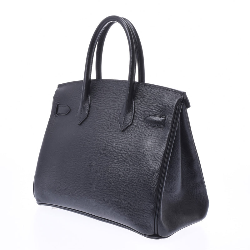 Hermes Birkin bag 30 black silver hardware