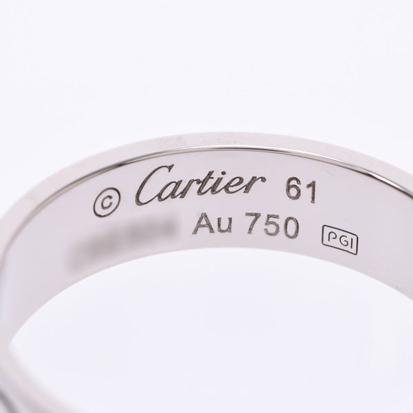 CARTIER 卡地亚爱情戒指 #61 20.5 中性 K18WG 戒指 A 级二手银藏