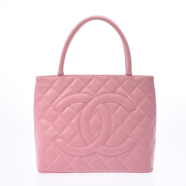 CHANEL Chanel reproduction Thoth pink lady caviar skin handbag B rank used silver storehouse