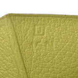 HERMES Hermes béan classic two long wallet anise green silver metal 金具 J engraved (circa 2006) unisex ostrich long wallet AB rank second-hand silver