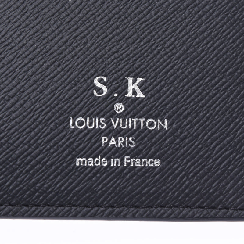 LOUIS VUITTON Louis Vuitton Monogram Eclipse Portofeuil Broza Black/Gray M61697 Men's Long Wallet A Rank Used Ginzo