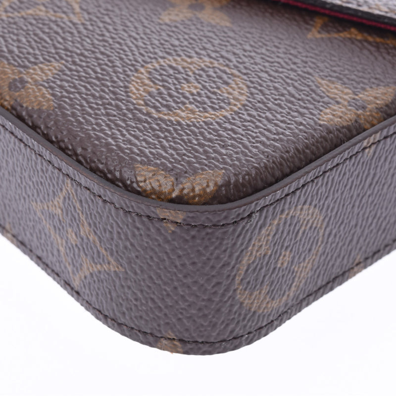 LOUIS VUITTON Louis Vuitton Monogram Pochette Felicy Shoulder Bag Fuchsia M61276 Ladies Chain Wallet New Ginzo