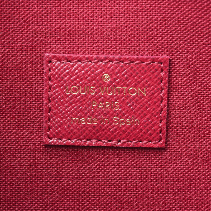 路易威登路易威登会标挖菲菲肩包紫红色M61276妇女链钱包全新银