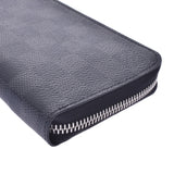 LOUIS VUITTON ルイヴィトングラフィットジッピーウォレットヴェルティカル black / gray N63095 men long wallet-free silver storehouse