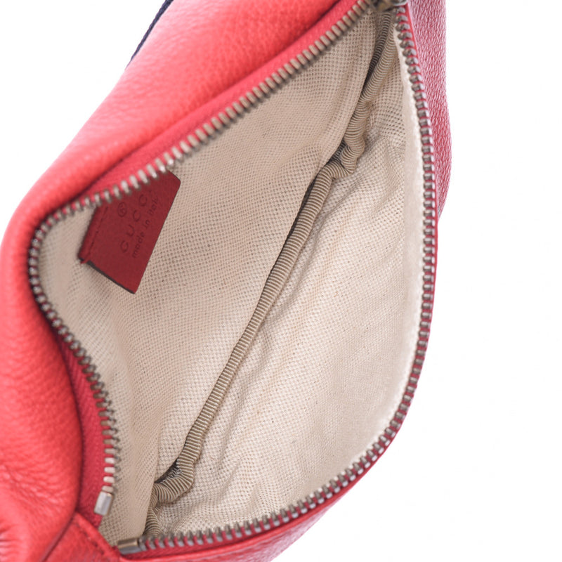 GUCCI Gucci Print Small Belt Bag Red 527792 Unisex Calf Body Bag Shin-Do Used Ginzo