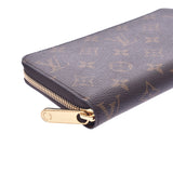 LOUIS VUITTON Louis Vuitton monogram zippy wallet Brown M42616 long unisex wallet unused silver