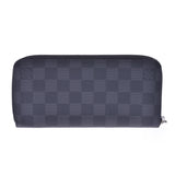 LOUIS VUITTON Louis Vuitton Damier Grafitt Gippy Wallet Vertical Black/Grey N63095 Men's Long Wallet Unused Ginzo