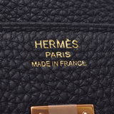 HERMES Hermes Birkin 25 Black Rose Gold Hardware D Engraved (around 2019) Ladies Togo Handbag New Ginzo