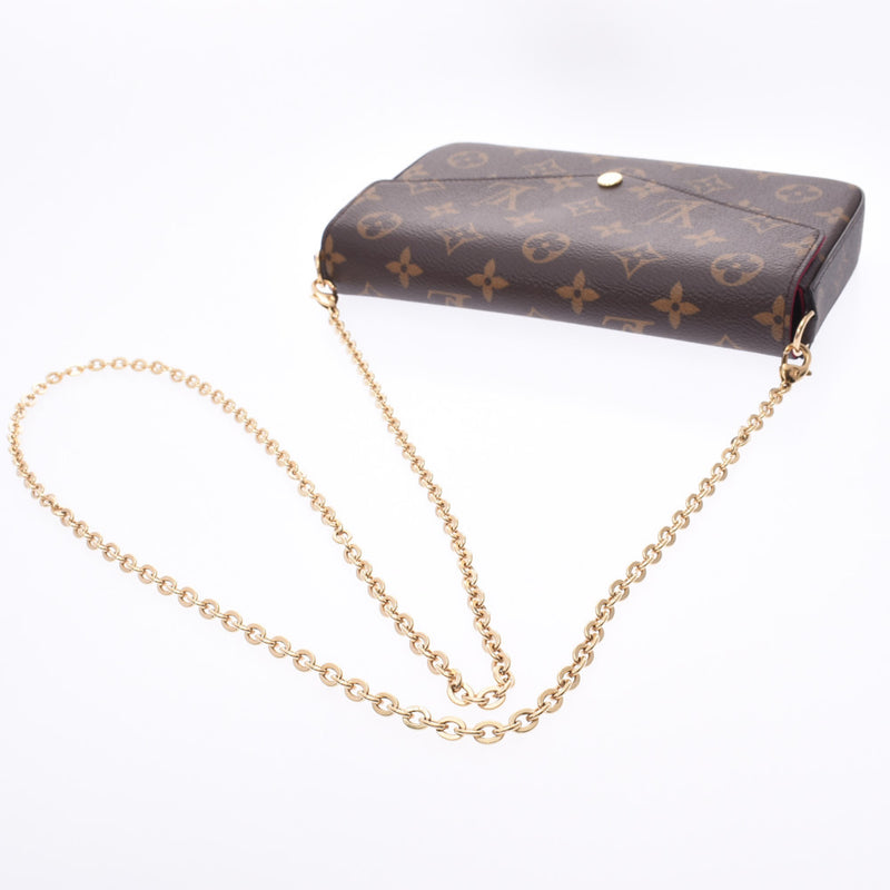 ルイヴィトンポシェットフェリシー ショルダーバッグ 14145 ブラウン レディース チェーンウォレット M61276 LOUIS VUITTON –  銀蔵オンライン