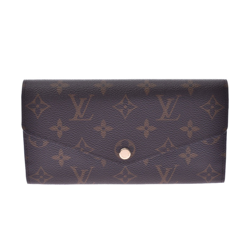 LOUIS VUITTON ルイヴィトンモノグラムポルトフォイユサラブラウン M60531 unisex long wallet-free silver storehouse