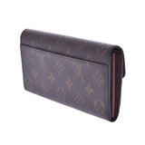 LOUIS VUITTON ルイヴィトンモノグラムポルトフォイユサラブラウン M60531 unisex long wallet-free silver storehouse