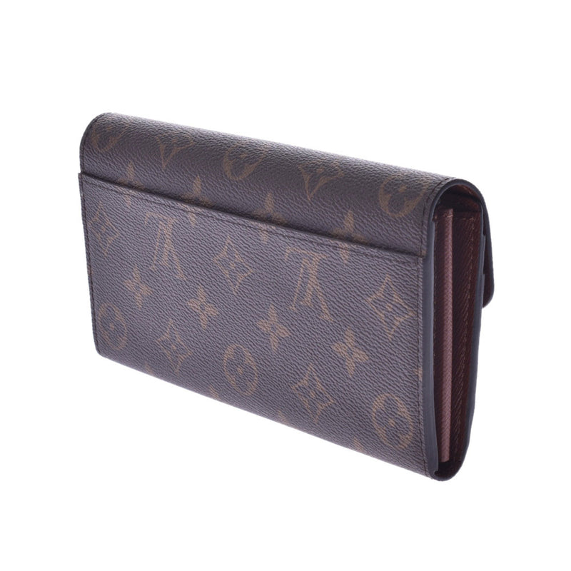 LOUIS VUITTON ルイヴィトンモノグラムポルトフォイユサラブラウン M60531 unisex long wallet-free silver storehouse