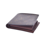 LOUIS VUITTON Louis Vuitton Monogram Portofeuille Marco NM Brown M62288 Men's Bi-fold Wallet Unused Ginzo