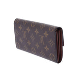 Louis Vuitton Monogram Porter foie Sarah old brown m61734 Unisex Long Wallet