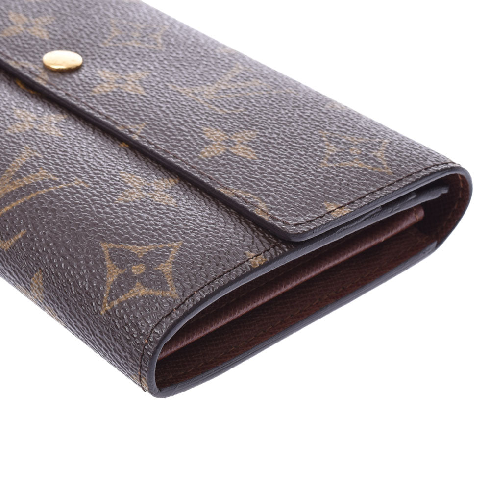 LOUIS VUITTON ルイヴィトン モノグラム ポルトフォイユサラ 旧型 ブラウン M61734 ユニセックス 長財布 Aランク 中古 銀蔵