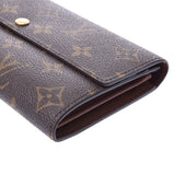 Louis Vuitton Monogram Porter foie Sarah old brown m61734 Unisex Long Wallet