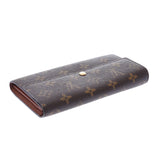 Louis Vuitton Monogram Porter foie Sarah old brown m61734 Unisex Long Wallet