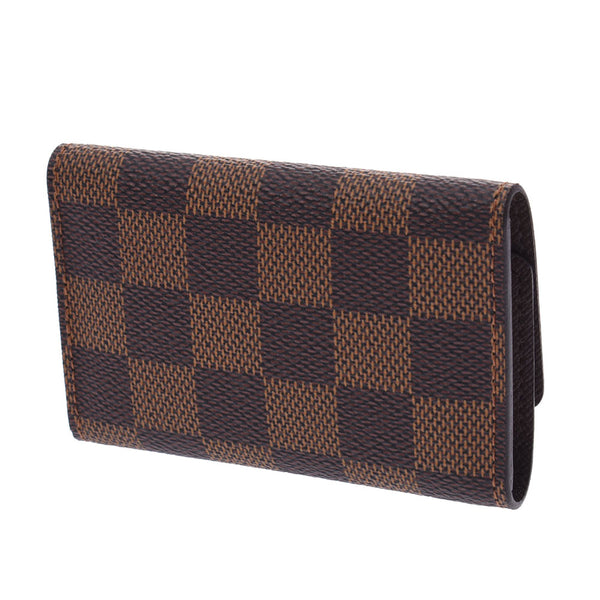 LOUIS VUITTON Louis Vuitton Damier 6-row key case Brown N62630 unisex key case a rank used silver