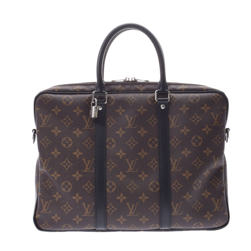 LOUIS VUITTON Ruiviton Macasser PDV PM Brown M52005 M52005 Unsex Business Bag A-Rank Used Ginzō