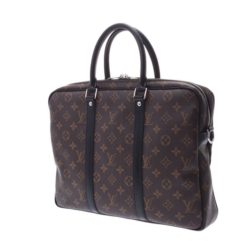 LOUIS VUITTON Ruiviton Macasser PDV PM Brown M52005 M52005 Unsex Business Bag A-Rank Used Ginzō