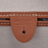 GOYARD Goyar Artois MM Black/Brown Unisex PVC/Leather Tote Bag A Rank Used Ginzo