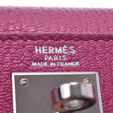 HERMES Hermes, Kelly, 28, stitching, 2WAY bag, Fuchapepink silver, 'K' stamp (around 2007), Ladies Shobble, handbag, AB, AB, used silver rag.