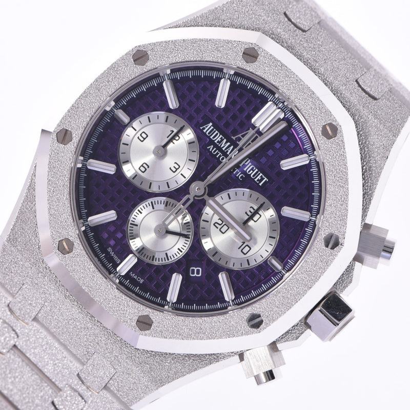 AUDEMARS PIGUET オーデマピゲ ロイヤルオーク クロノ フロステッドゴールド 世界限定200本 26331BC.GG.1224BC.01 メンズ WG 腕時計 自動巻き パープル文字盤 Aランク 中古 銀蔵