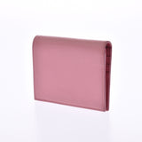 PRADA Prada Ribbon Compact Wallet Pink 1MV204 Ladies Saffiano Bi-Fold Wallet A Rank Used Ginzo