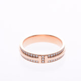 TIFFANY&Co. Tiffany Two Narrow Ring Pave Diamond No. 15 Unisex K18PG Ring/Ring A Rank Used Ginzo